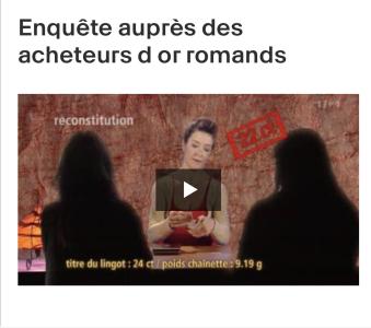 enquete auprès des acheteurs d'or romands, yves rocat et bijouxor premier