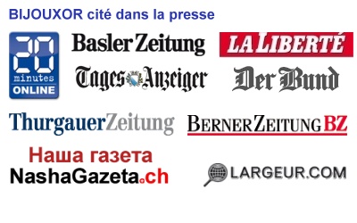 articles de presse sur la vente de bijoux en or, en Suisse